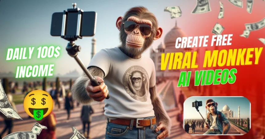 Viral Monkey AI Vlogs Video Kaise Banaye